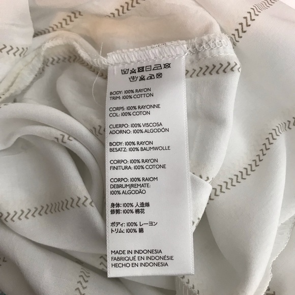 Faithfull The Brand White Small Rayon Striped Wide Leg Jumpsuit Minimalist Comfy - Picture 7 of 7